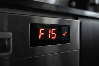 Gros plan code erreur F15 lave-vaisselle