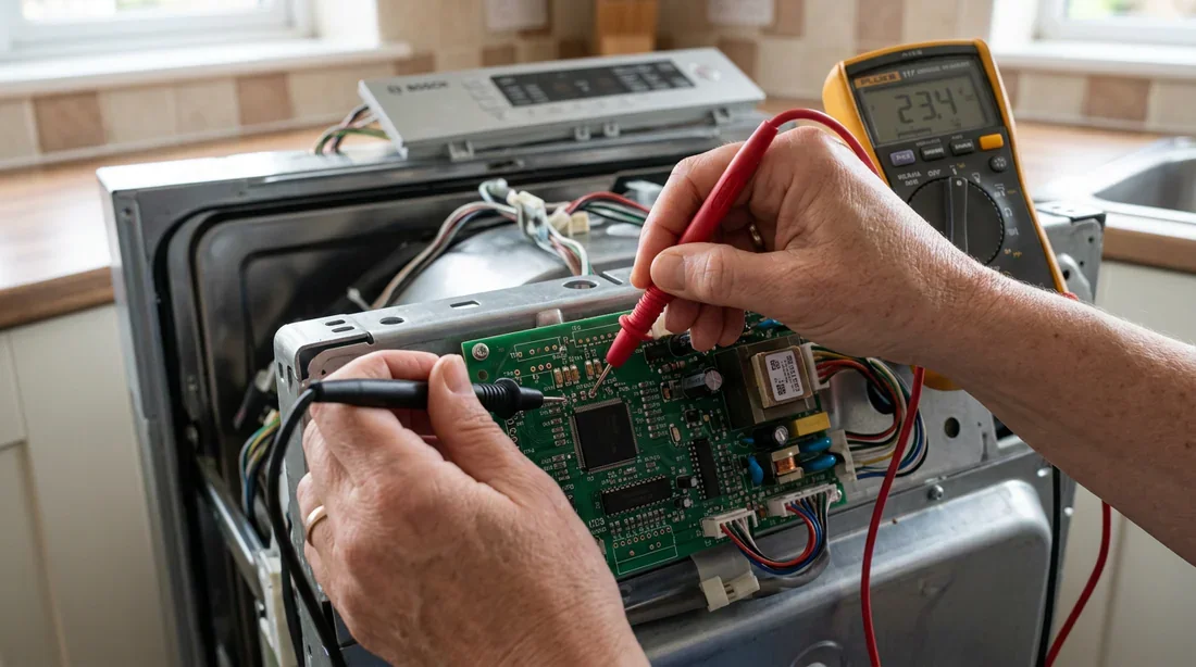 Test électronique lave-vaisselle Utilisation d'un multimètre pour tester le lave-vaisselle
