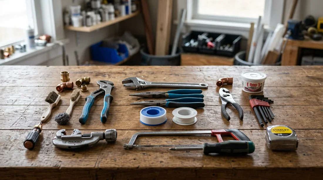 Outils de plomberie nécessaires pour réparer une fuite