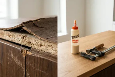 Kit de réparation pour meuble de cuisine décollé