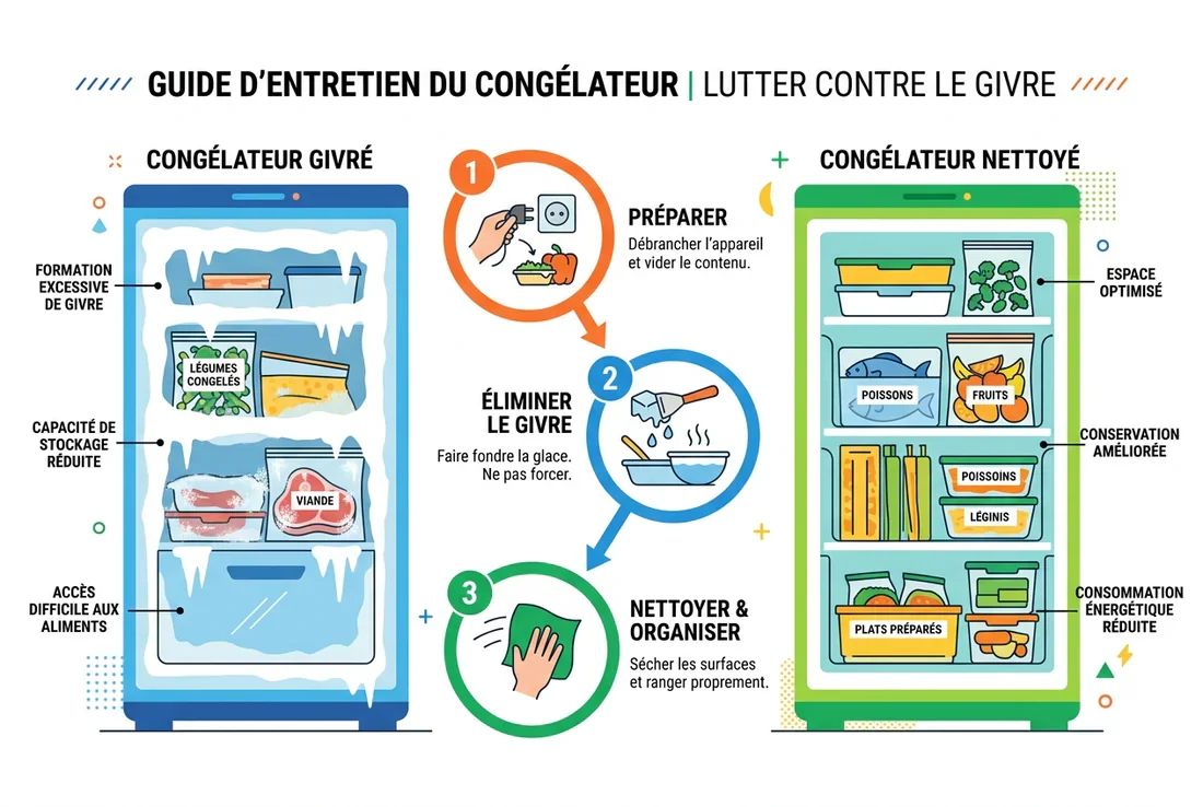 Utilisation d'un racloir pour enlever le givre
