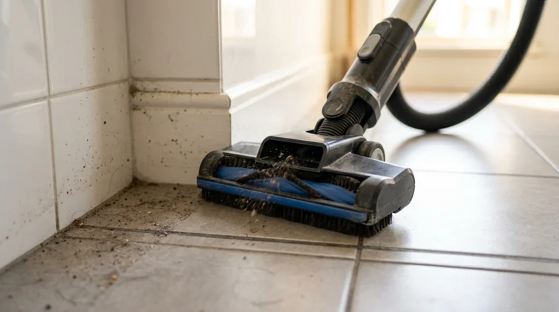 Efficacité de nettoyage en coin avec l'aspirateur Silvercrest