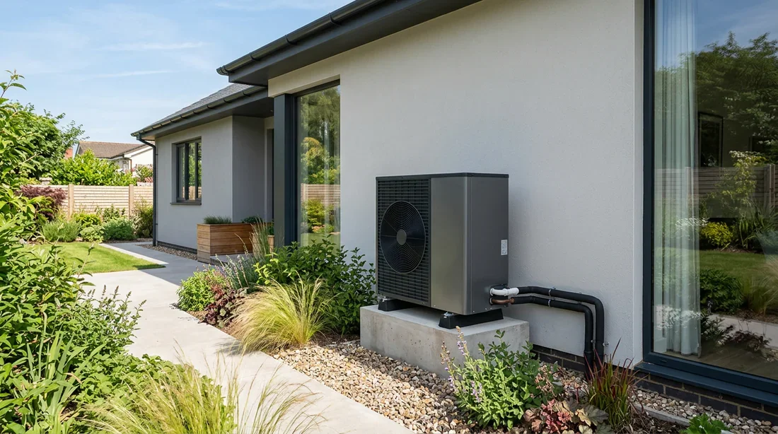 Pompe à chaleur moderne au gaz R32 Unité extérieure de pompe à chaleur écologique fonctionnant au R32