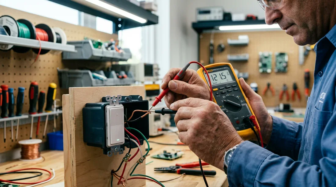 Tournevis et interrupteur DiO ouvert pour installation domotique