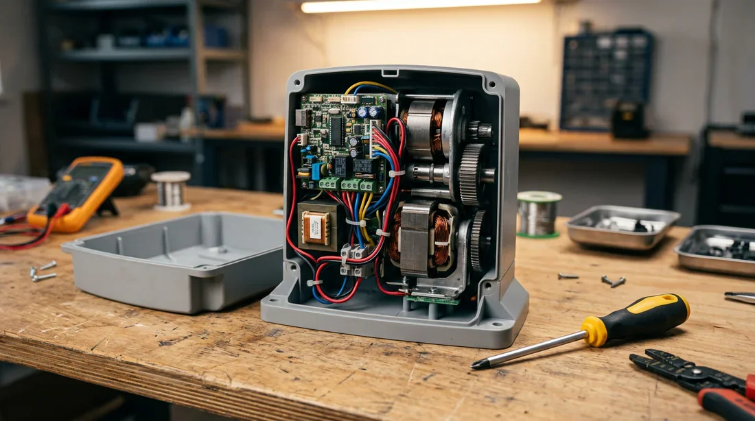 Vue détaillée de la carte électronique d'un moteur Avidsen