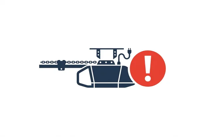 Illustration d'un problème sur un moteur de porte de garage