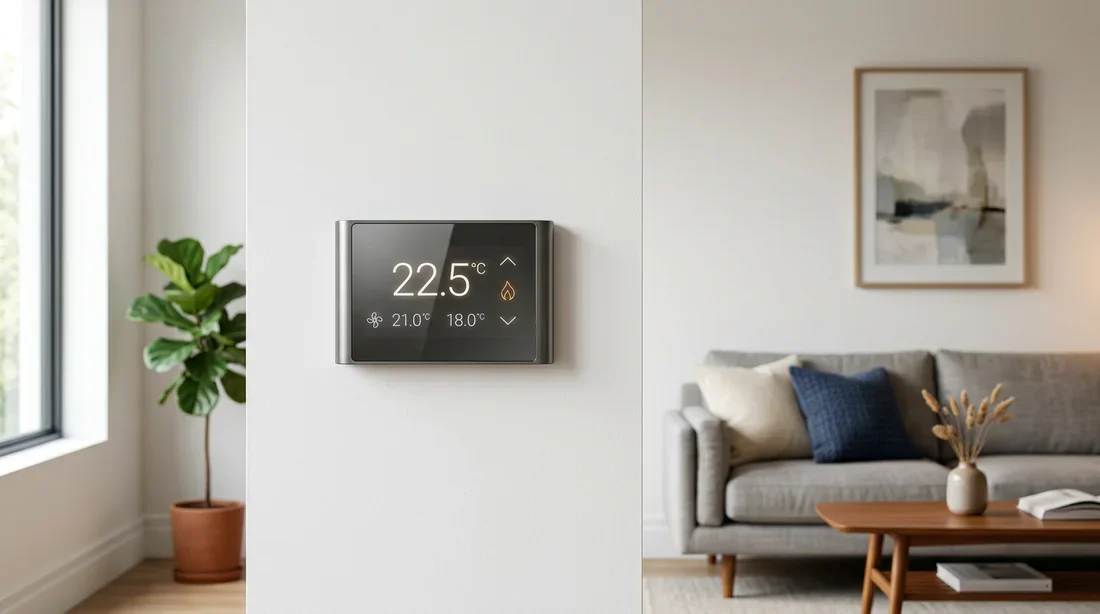 Thermostat mural intelligent pour réguler la température pièce par pièce