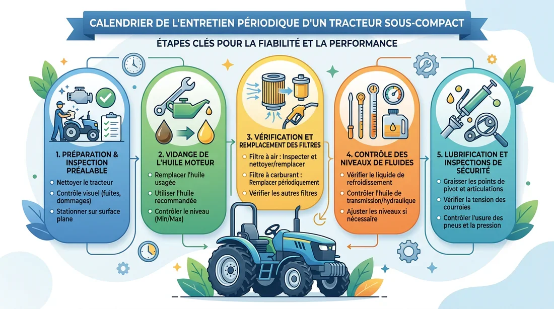 Détail technique du moteur d'un tracteur Solis 20
