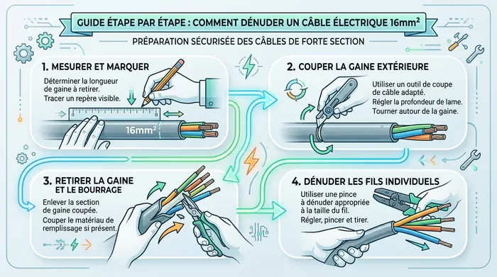 Comparaison avant après entre un sertissage sécurisé et un domino fondu