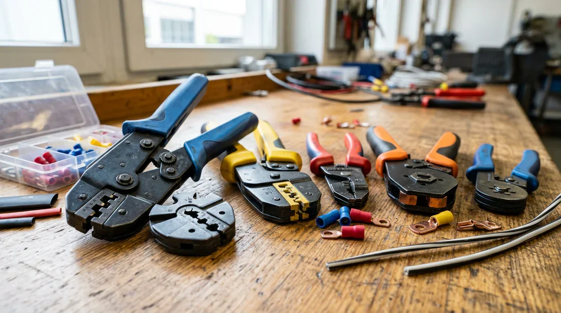 Outils de sertissage professionnels pour électricien