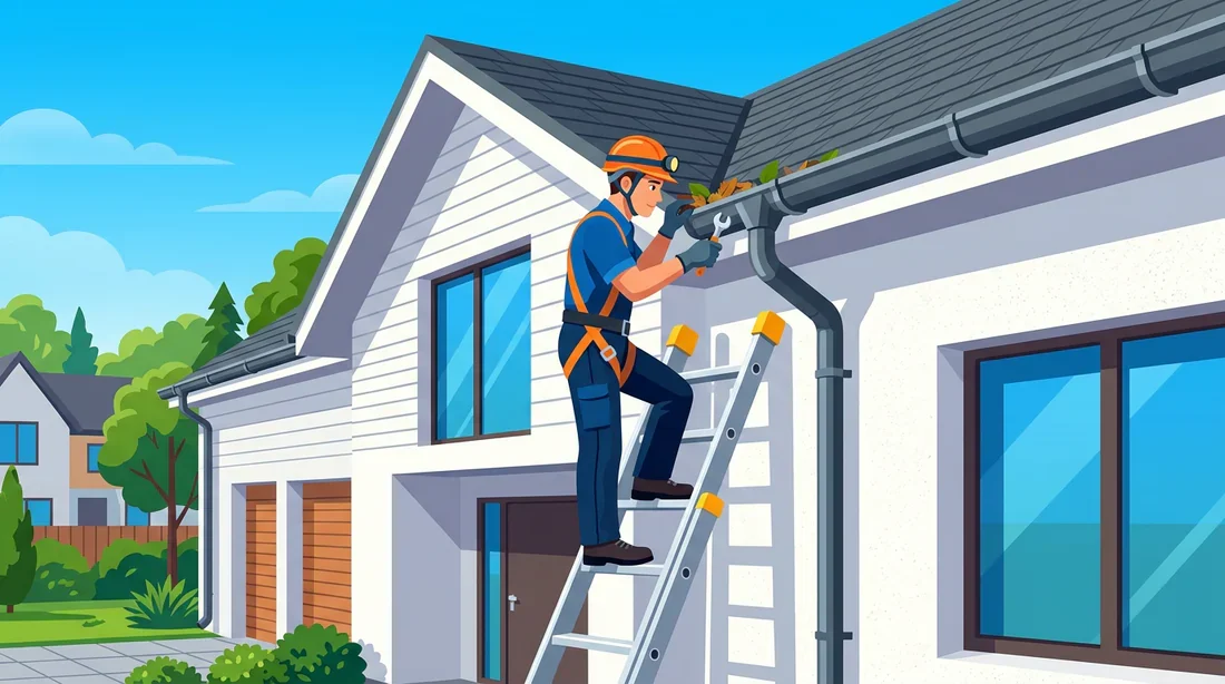 Entretien de toiture mitoyenne Inspection professionnelle d'une toiture partagée